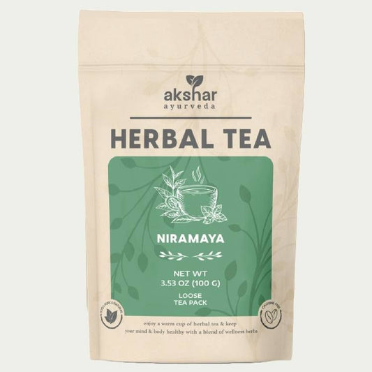 Akshar Ayurveda - Herbal Tea -  Niramaya Herbal Tea (100g) - Caffeine-Free