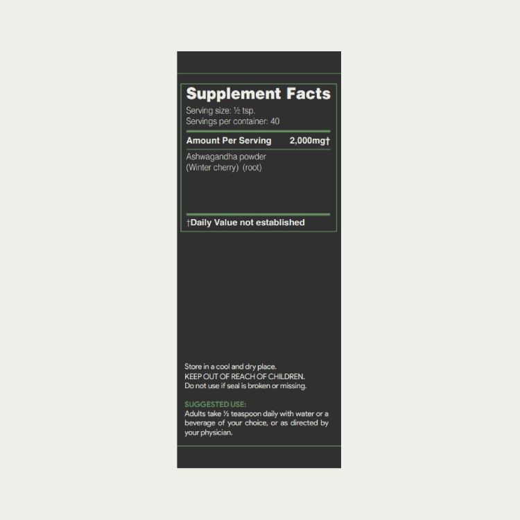 AKSHAR Ayurveda - Ashwagandha Powder (80g) A natural source of energy & vitality