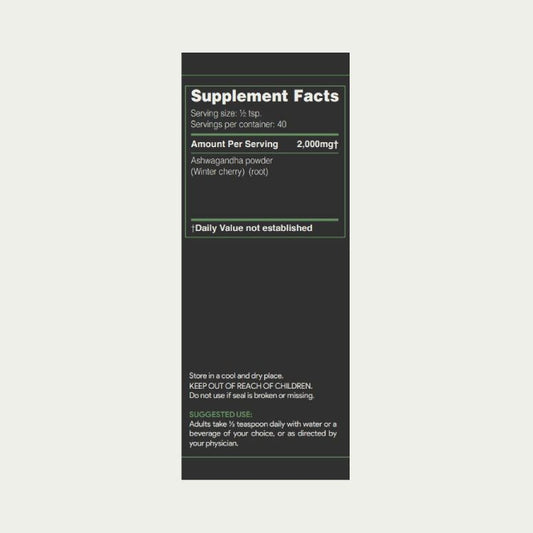 AKSHAR Ayurveda - Ashwagandha Powder (80g) A natural source of energy & vitality