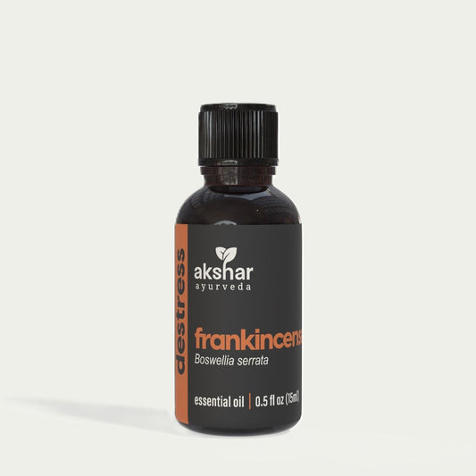 Akshar Ayurveda - Frankincense Essential Oil - 100% Pure & Natural | Therapeutic Grade | Steam Distilled (15ml)