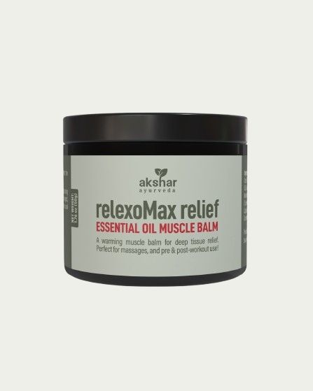Akshar Ayurveda - Relexomax Relief Muscle Balm - Herbal Pain Relief Balm