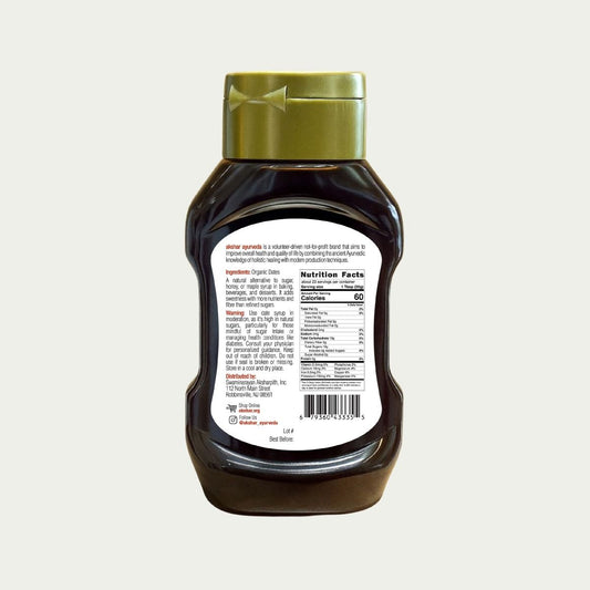 Akshar Ayurveda - Organic Date Syrup - 100% USDA Organic date-based syrup - Vegan, gluten-free, plant-based.