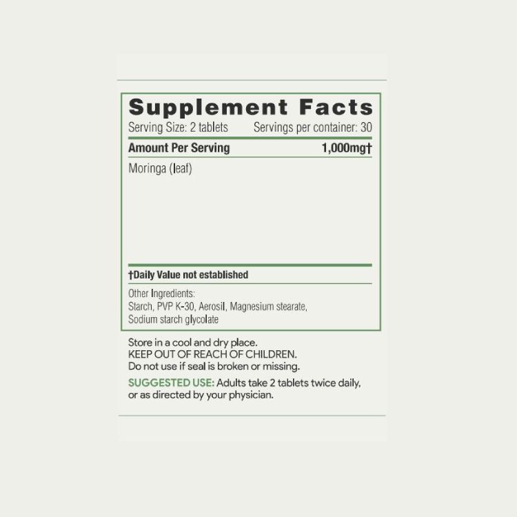 AKSHAR Ayurveda - Moringa Tablets (60/Pack) - Supports overall wellness and vitality - Vegan Cruelty Free.