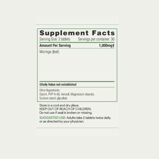 AKSHAR Ayurveda - Moringa Tablets (60/Pack) - Supports overall wellness and vitality - Vegan Cruelty Free.