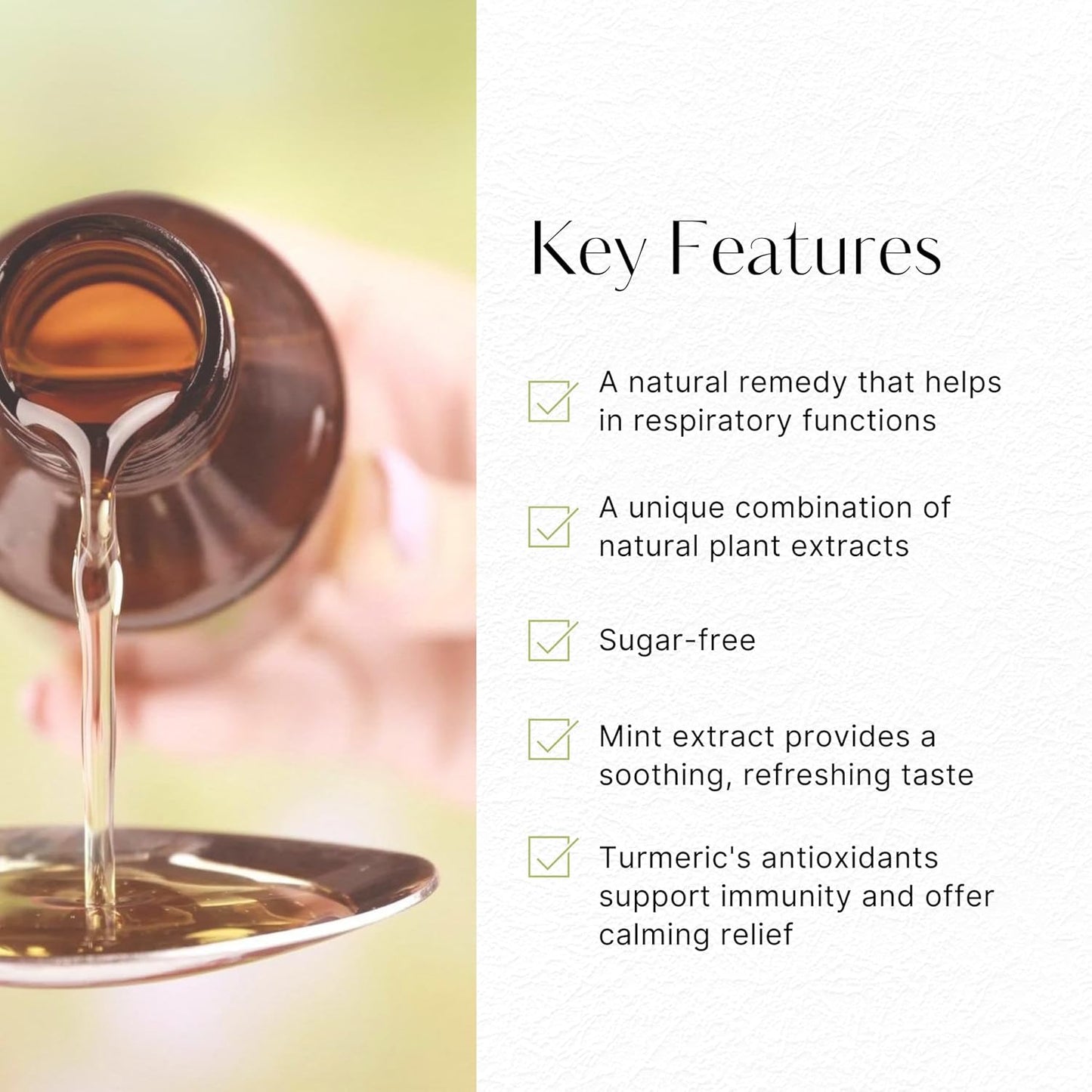 AKSHAR Ayurveda - Tulsin Syrup, Natural Cough Syrup (200ml) with Licorice, Ginger, Turmeric, Basil, Malabar Nut - Respiratory Lung Health Supplements, Mucus Relief & Bronchial Wellness Syrup.