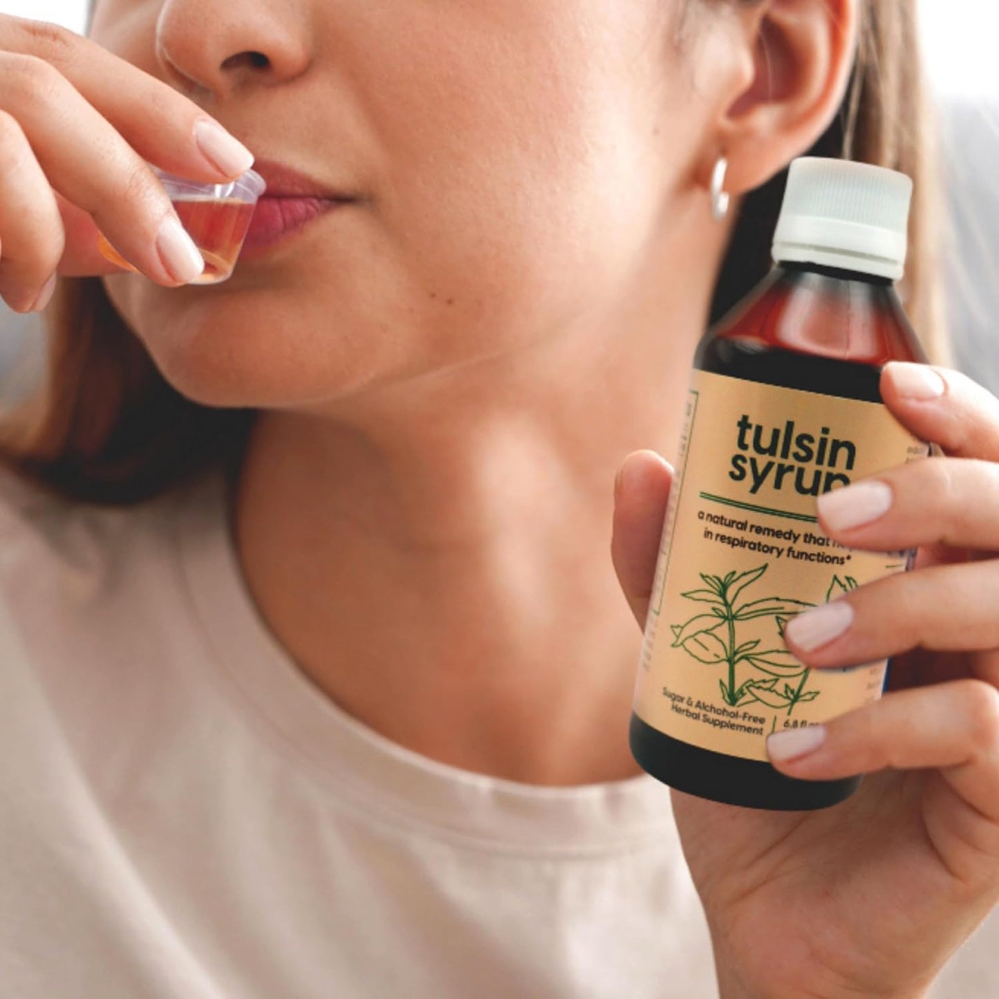 AKSHAR Ayurveda - Tulsin Syrup, Natural Cough Syrup (200ml) with Licorice, Ginger, Turmeric, Basil, Malabar Nut - Respiratory Lung Health Supplements, Mucus Relief & Bronchial Wellness Syrup.